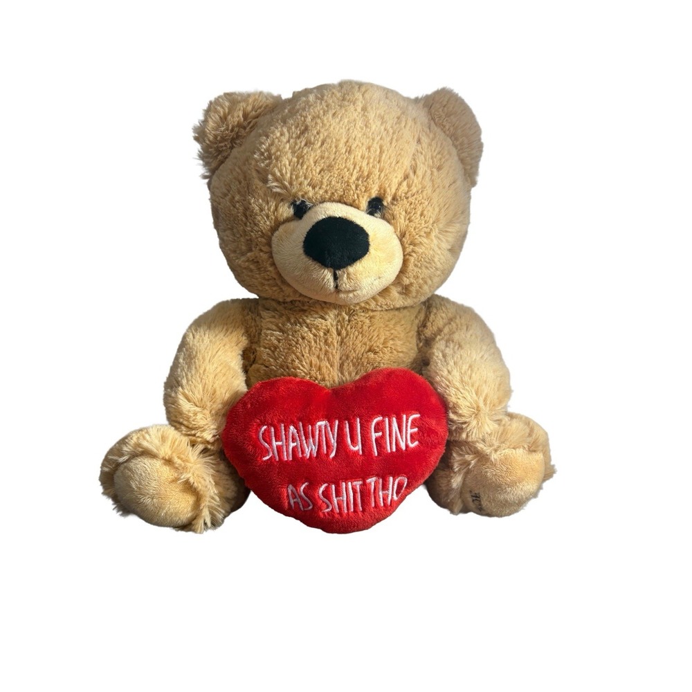 HollarBears 10.5" Plush "Shawty U Fine As Sh*t Tho" Soft Funny Cute Gift Vday